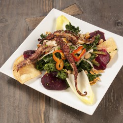Raizes Greenpoint Dinner Baby Kale Salad w/ Octopus